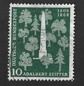 Germany Scott 735 Used 10pf Stifter Monument & Trees stamp 2018 CV $2.40