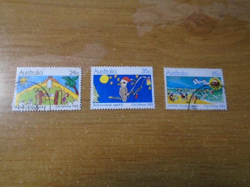 Australia  #  882-84  used