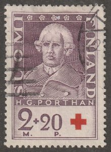 Finland, stamp,  Scott#B19,  used, hinged,  semi postal, red cross