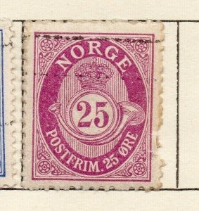 Norway 1883 Early Issue Fine Used 25ore. NW-113001