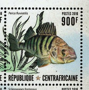 Fish Stamp Sander Lucioperca Scophthalmus Rhombus S/S MNH #6585-6588 