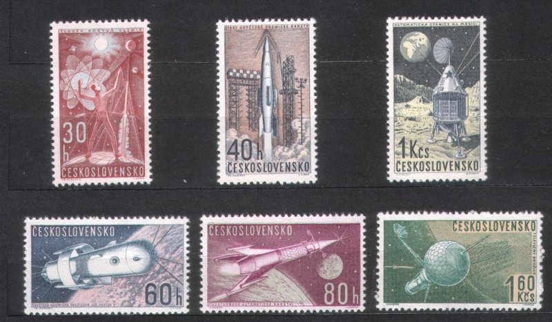 Czechoslovakia 1962 Scott #1105-1110 MH