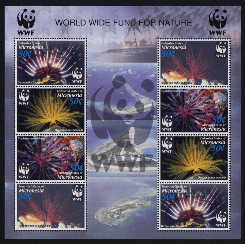 Micronesia 659e MNH WWF, Marine Life