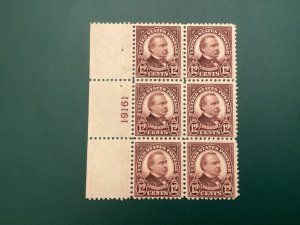ICOLLECTZONE US 564 Plate Block  VF NH small paper inclusion CV $420