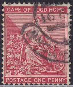 Cape of Good Hope 43 USED 1885 Hope & Symbols of Colony