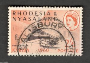 1960 Rhodesia & Nyasaland SCOTT #176 Θ used stamp