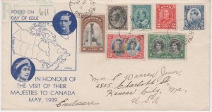 Canada - 1939 - SC various - Used - Cover