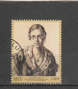 Estonia  Scott#  1019  Used  (2023 Portrait of Marie Reisik)