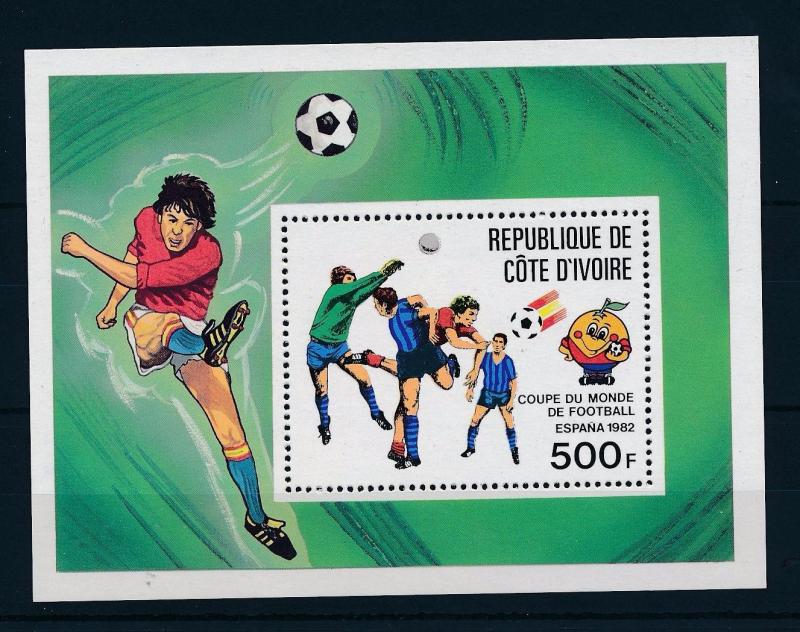 [43644] Ivory coast 1981 Sports World Cup Soccer Football Spain MNH Sheet