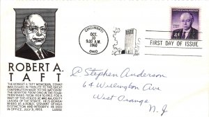 #1161 Robert A Taft – Anderson Cachet Addressed to Anderson SCand
