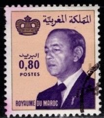 Morocco - #518 King hassan II - Used