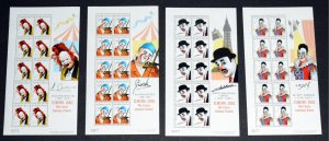 Gibraltar 2002 - EUROPA Circus Clowns -  MNH Full Sheets set # 901-904