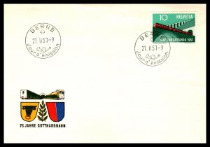 Switzerland 360 Train U/A FDC