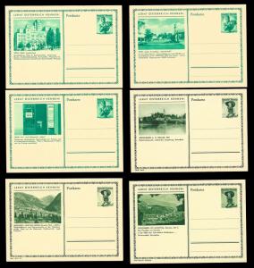 AUSTRIA (108) Scenery View Mixed Face Value Postal Cards c1950s ALL MINT UNUSED