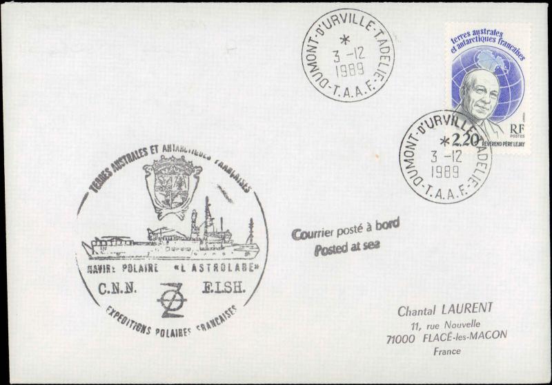 French Southern & Antarctic Territory #203, Antarctic Cachet and/or Cancel