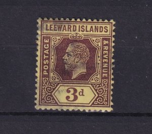 Leeward Islands KGV 1913 3d White Back SG51a VFU BP16054