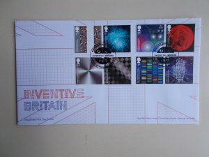 GB 2015 Inventive Britain Set on First Day Cover + Patent Office Southampton SHS