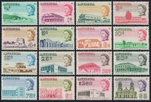 Antigua 167-182,MNH.Michel 156A-171A. Views 1966:Old post office,Tower,Cathedral