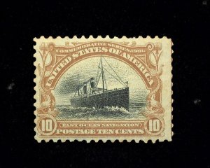 HS&C: Scott #299 10 cent Pan American Mint F/VF LH US Stamp
