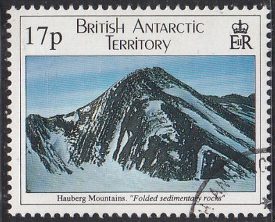 British Antarctic Territory 1995 used Sc #231 17p Hauberg Mountains