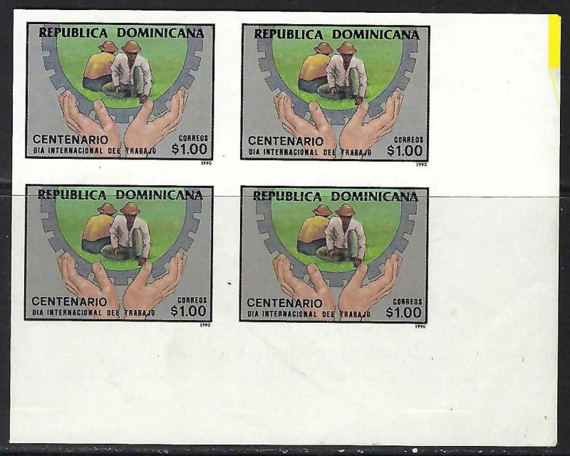 Dominican Republic 1080 MNH BLOCK/4 IMPERF [D2]-5