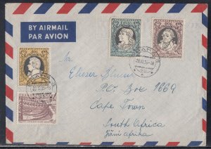 Czechoslovakia - Sep 20, 1956 Airmail Cover to South Africa