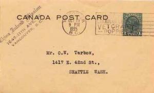 Canada, Government Postal Card, Canada British Columbia