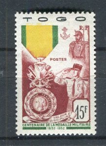FRENCH COLONIES; TOGO 1952 early pictorial Medal issue 15Fr. value