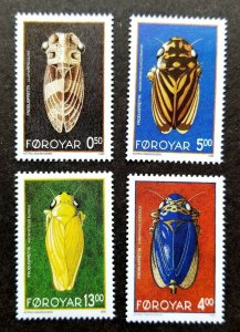 Faroe Islands Leafhopper 1995 Fauna Insect (stamp) MNH