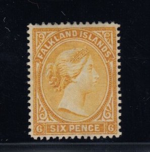 Falkland Islands, SG 33x, Lg pt OG (gum bend) Watermark Reversed variety