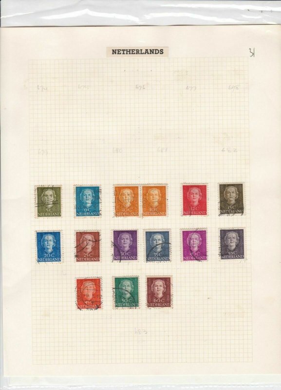 netherlands stamps page ref 17032