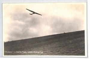 GB RP Card Aviation GLIDER *PROFESSOR* London Gliding Club 1932{ex Slater}PG104