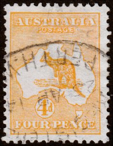 Australia Scott 6, Orange (1913) Used F, CV $40.00 M