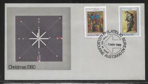 Australia 756, 58 1980 Christmas FDC