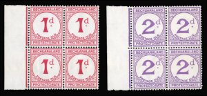 Bechuanaland Protectorate #J5-6 Cat$72+ (for hinged), 1932 1p carmine rose an...