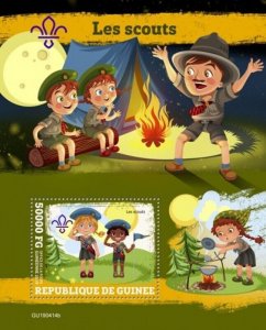 Guinea - 2019 Boy Scouts & Girl Scouts - Stamp Souvenir Sheet - GU190414b