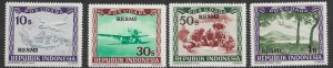 Indonesia CO - 5-8  1949  set 4  FVF  Mint  Hiinged