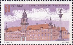 Poland 1987 MNH Stamps Scott 2804 Visit of Pope John Paul II Royal Castle Warsaw