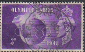 GREAT BRITAIN, 1948, used 3d, Olympic Games.