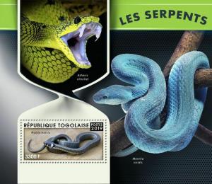 Z08 TG190128b TOGO 2019 Snakes MNH ** Postfrisch