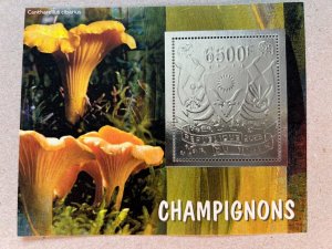 Stamps. Plants,Mushrooms  5 blocks Foil Silver perforated NEW 2023 year