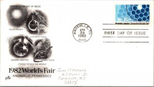 FDC 1982 SC #2009a Artcraft Cachet, Breeder Reactor - Knoxville, Tn - J5378