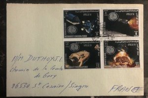 1969 Yemen First Day Cover Cancel FDC To France Mission To The Moon Apollo 14