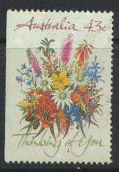 SG 1231  SC# 1164b  Used  left margin imperf Wildflowers 