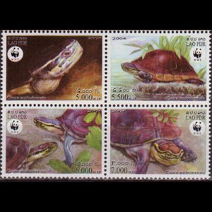 LAOS 2004 - Scott# 1625 WWF-Turtles Set of 4 NH