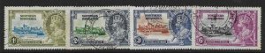 NORTHERN RHODESIA SG18/21 1935 SILVER JUBILEE SET USED