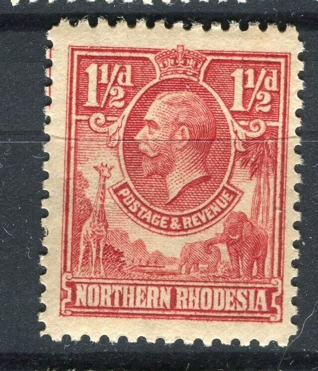 NORTHERN RHODESIA; 1930s early GV pictorial Mint hinged Shade of 1.5d. value