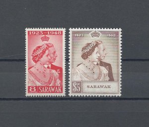 SARAWAK 1948 SG 165/66 RSW MNH Cat £48.30