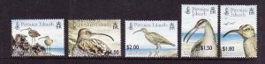 Pitcairn Is.-Sc#622-6-unused NH set-Birds-Bristle-thighed Curlew-2005-