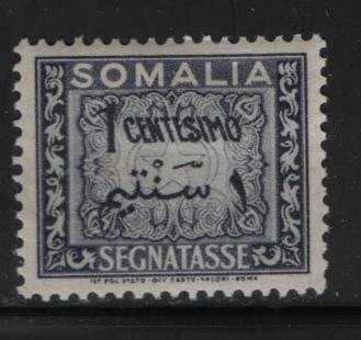 SOMALIA, J55, HINGED, 1950, SOMALIA, POSTAGE DUE STAMPS